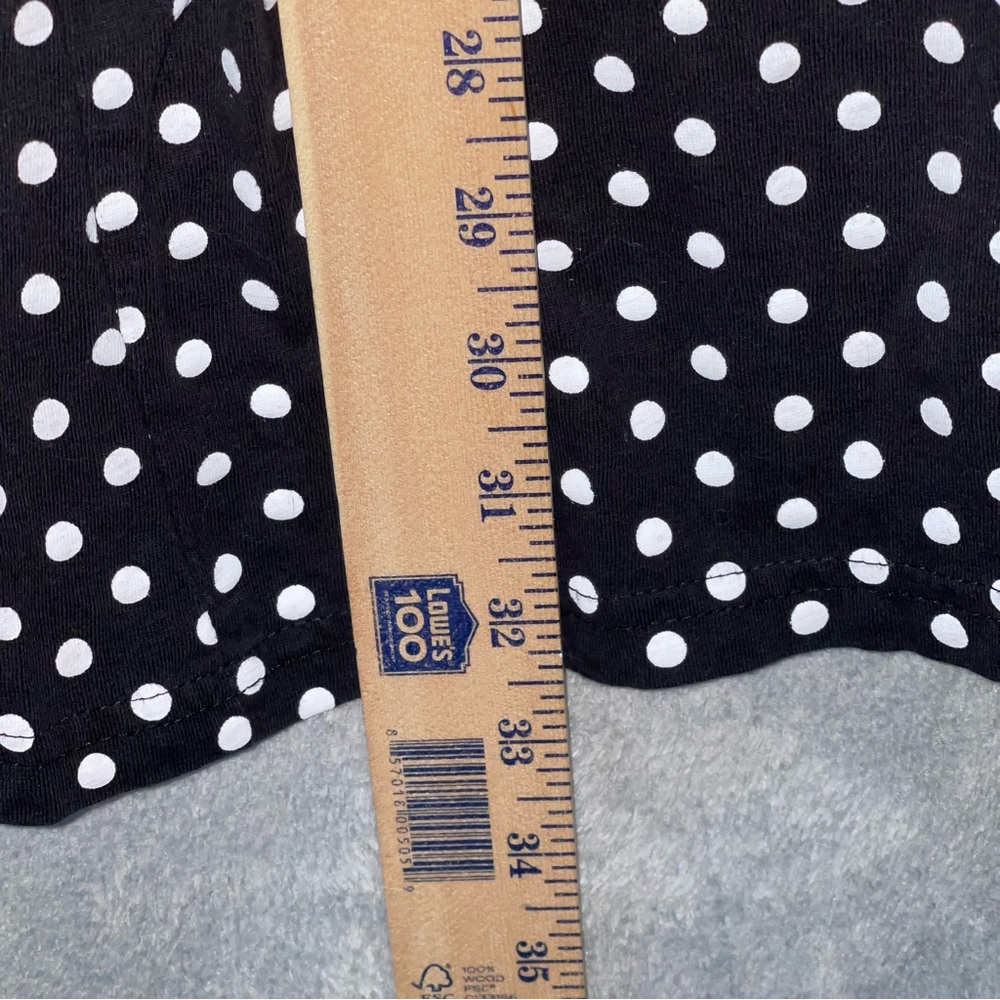 Anthony Richards Black White Polka Dot Sleeveless Blouse Size  1X - Picture 7 of 7